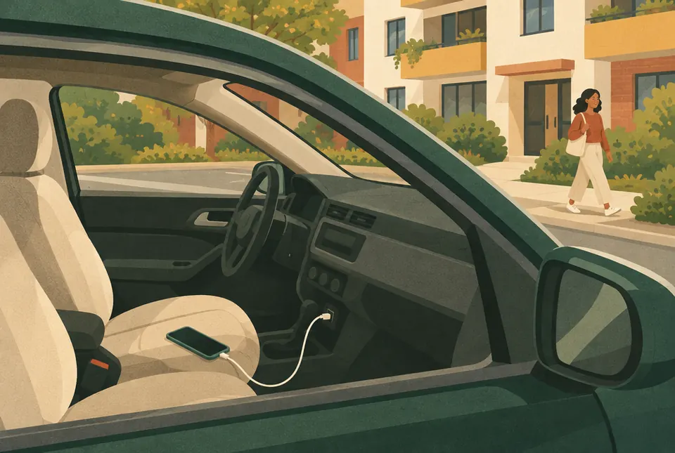 Illustration: Das Auto als Ladestation