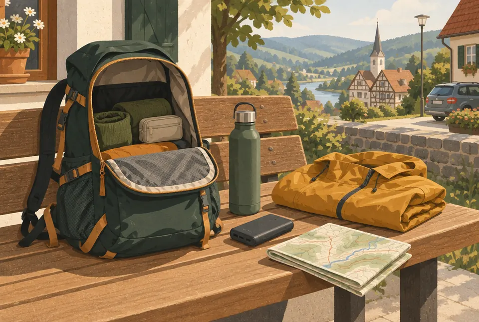 Illustration: Kurz-Check vor dem Losgehen