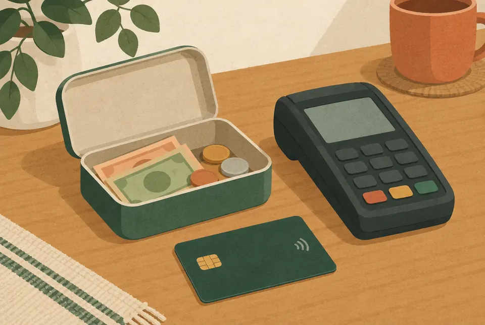 Illustration: Kleine Scheine und deine PIN
