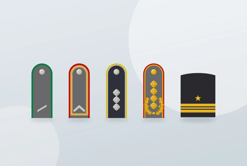 Illustration: Dienstgrade der Bundeswehr erkennen